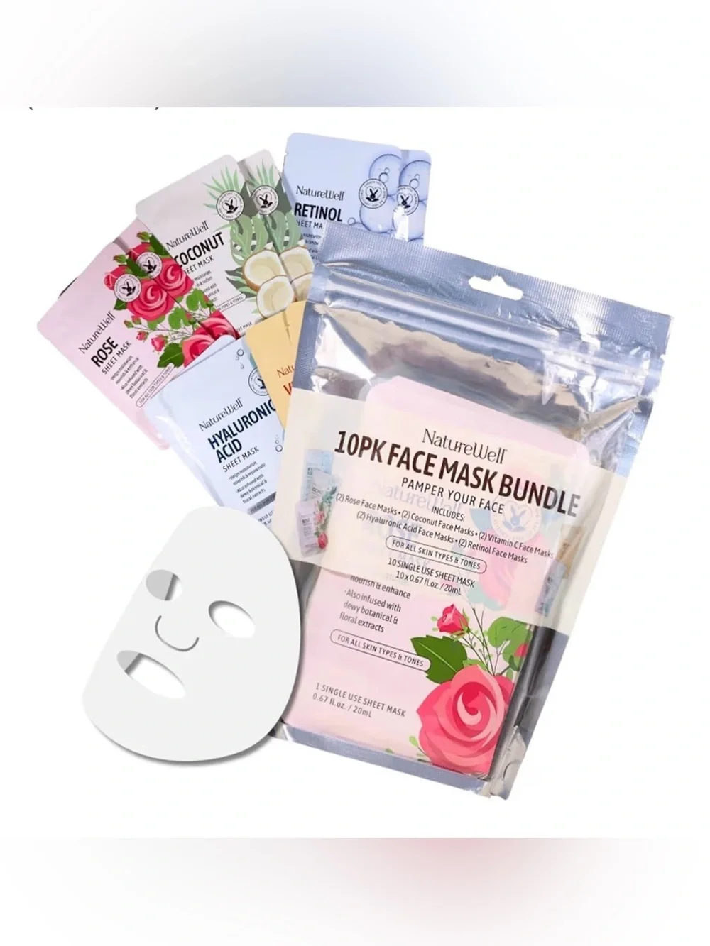 NatureWell 10PK Face Mask Bundle